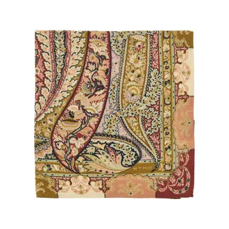 Etro Paisley silk and wool shawl Woman One Size