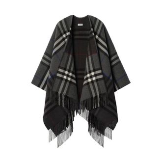 Burberry Dames, Jassen, Grijs, Maat: ONE Size Wol