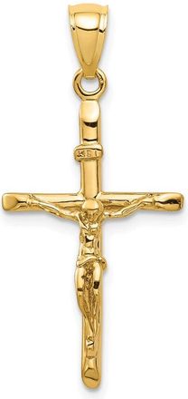 Diamond2Deal 14k Yellow Gold INRI Crucifix Pendant