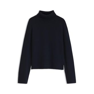 BOSS Relaxed-fit turtleneck sweater in cashmere with raglan sleeves