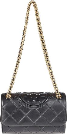 Tory Burch Borsa a spalla Fleming piccola - Nero