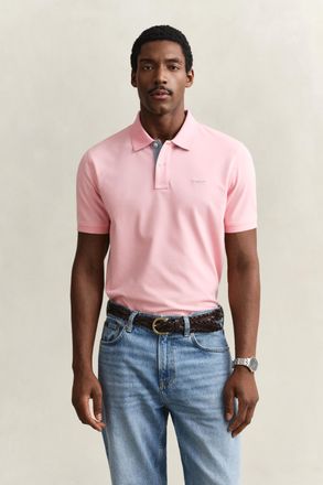 GANT Men Contrast Piqu&eacute; Polo Shirt (XXXL) BUBBELGUM PINK