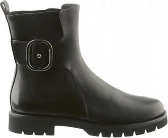 H&ouml;gl Chester Enkellaarsjes - Dames - Enkellaarsjes - Zwart - 37 EU - Leer - Schoenen