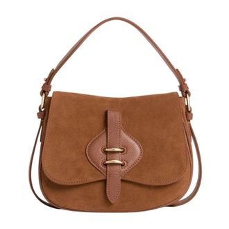 Coccinelle Shoulder Bags - Dames - Schoudertassen - Bruin - ONE Size - Su&egrave;de - Tassen