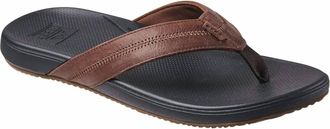 Reef Mens Cushion Phantom 2.0 Leather Sandal In Brown/black