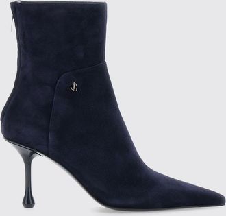 Jimmy Choo London Tronchetti in pelle scamosciata con tacco alto a goccia