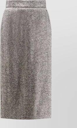 Dolce & Gabbana virgin wool high-rise tweed midi pencil skirt
