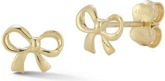 Ember Fine Jewelry 14K Bow Stud Earrings in Gold at Nordstrom Rack