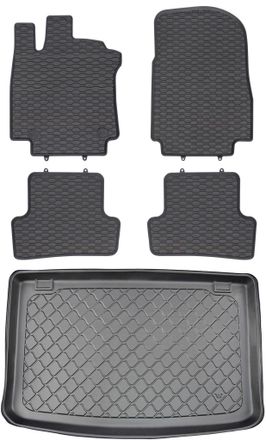 OEM Renault Clio Iv Hatchback De 10/2012 A 08/2019. Juego De Alfombrillas De Goma Para Coche Y Alfombrilla Para Maletero