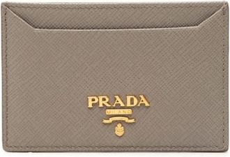 Prada Pre-owned Card Holder - Dames - Vintage Accessoires - Grijs - ONE Size - Leer - Vintage