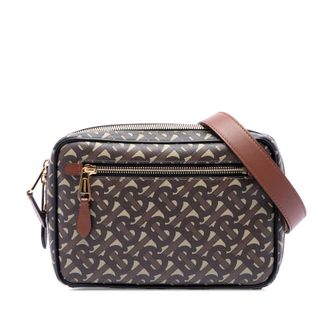 Burberry Pre-owned Burberry TB Monogram ECanvas Camera Bag Ladies V7MTWE66RMPRSO1U