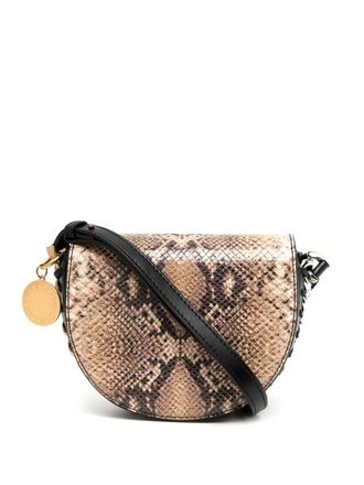 Stella McCartney Frayme schoudertas met omslag - Bruin