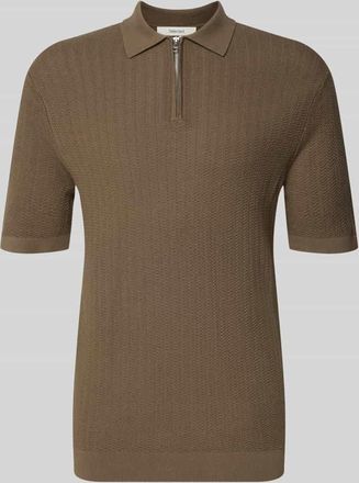 Selected Regular Fit Poloshirt aus reiner Bio-Baumwolle Modell CRAN in Dunkelbraun, Gr&ouml;&szlig;e XXL