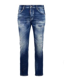 Dsquared2 Skinny Jeans, male, Blue, Size: 4XL Skinny Jeans