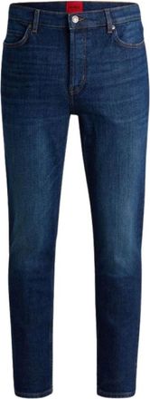 HUGO BOSS 634 Tapered Jeans - Heren - Slim Fit Jeans - Blauw - W35 - Katoen - Jeans