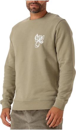 The Goodpeople Groene Lito Sweater voor Heren - Heren - Sweatshirts - Groen - L - Katoen - Hoodies & sweatvesten