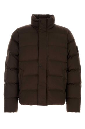 Stone Island Brown Quilted Jacket
