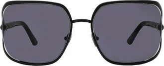 Tom Ford FT109201A Square Semi-Rim Sunglasses - Black