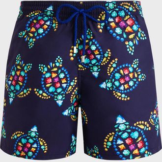 Vilebrequin Men & apos;s Vendome Turtles Swim Shorts
