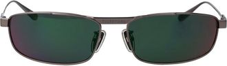 Balenciaga Rechthoekige Zonnebril - unisex - Accessoires - Grijs - Maat: 61 MM