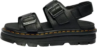 Dr. Martens Zebzag Pisa Leather Platform Sandals Black 43398001