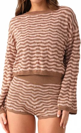 PQ Swim Luna High-Rise Fit Short In Mocha