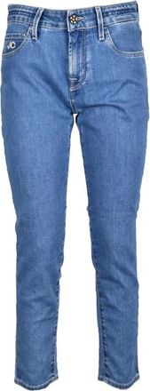 Jacob Cohen Slim-fit Jeans - Dames - Slim Fit Jeans - Blauw - W26 - Katoen - Jeans