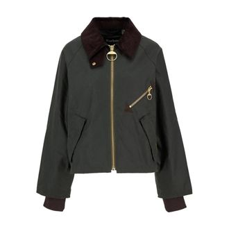 Barbour Dames, Jassen, Groen, Maat: XL Katoen