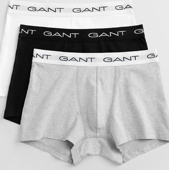 GANT Mens 3 Pack of Trunks - Grey - Size: 35/34/32