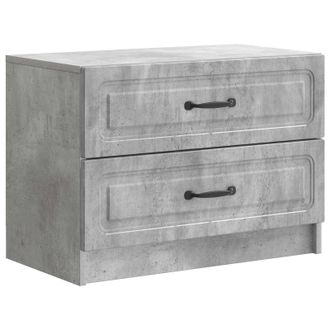 vidaXL Armario De Noche Con Caj&oacute;n Gris Hormig&oacute;n 62 X 34,5 X 44,5 Cm Vidaxl