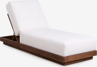 Sklum Tumbona Reclinable En Madera De Acacia Lecia Sklum