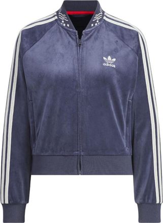 adidas x Feifei Ruan Velour Velvet Crop Jacket Asia Sizing Purple IX4224