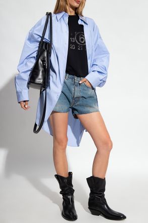 Maison Margiela Oversize Shirt, Womens, Blue