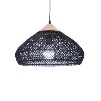 OEM L&aacute;mpara Colgante, Dise&ntilde;o Moderno, Colocaci&oacute;n Vers&aacute;til, 40 Cm De Di&aacute;metro X 19 Cm De Alto, Color Negro, Bombilla No Incluida