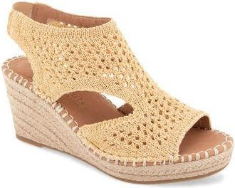 Gentle Souls Cody Cutout Espadrille Wedge Sandal in Natural Knit at Nordstrom, Size 5.5