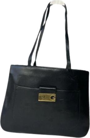 Givenchy Pre-owned Leren Schoudertas - Dames - Vintage Shopper - Zwart - ONE Size - Leer - Vintage