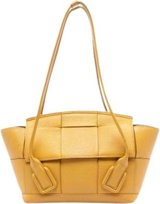 Bottega Veneta Pre-owned Tote Bags, female, Yellow, Size: ONE SIZE Pre-owned Tote Bag