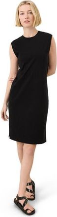 Pact Organic Cotton Soft-Slub Essential Muscle Tee Dress in Black at Nordstrom, Size Xx-Large