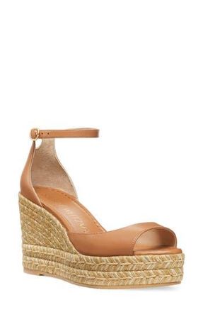 Stuart Weitzman Nudistia Espadrille Wedge Sandal in Tan at Nordstrom Rack, Size 6.5