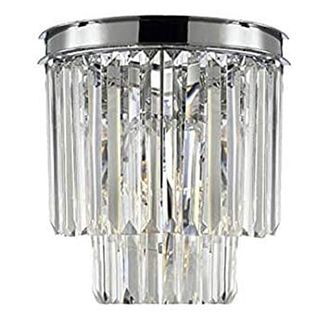 OEM Lampada Da Parete Hereford In Cromo - Lampada Da Parete In Cristallo Cromato