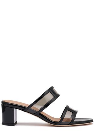 Malone Souliers Loulou 45 Patent Leather Sandals - Black - 37.5 (IT37.5 / UK4.5)