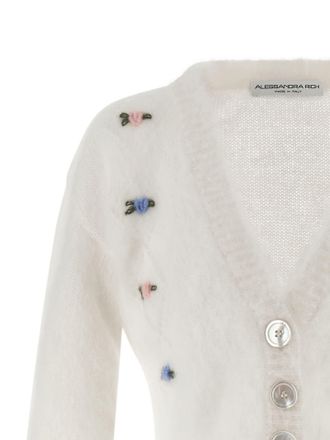 Alessandra Rich Wool Womens Cardigan