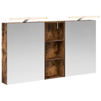 vidaXL Juego De Muebles De Ba&ntilde;o Con Estante 3 Pcs 130 X 14,5 X 70 Cm Vidaxl
