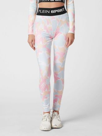 Plein Sport High-Waisted Camouflage Print Leggings in Technical Fabric