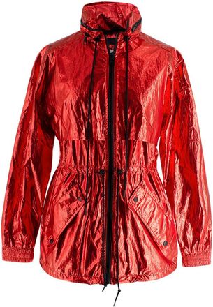 Kenzo Red Metallic Windbreaker Jacket Size S