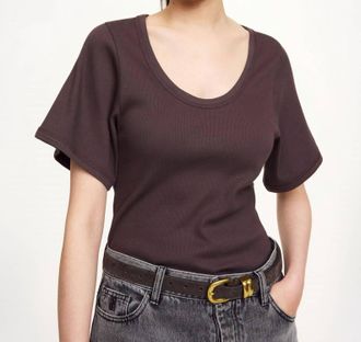 By Malene Birger Lunai Top In Warm Brown