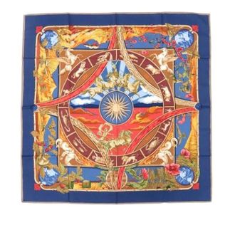 Herm&egrave;s Pre-owned Scarves, female, Multicolor, Size: ONE SIZE Pre-owned Rythmes du Monde Silk Scarf