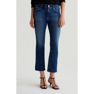 AG - Adriano Goldschmied Farrah Mid Rise Crop Bootcut Jeans in Forgotten at Nordstrom Rack, Size 32