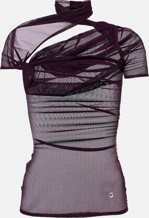 Coperni Asymmetric mesh top