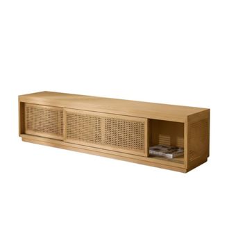 Wabi Home Mueble de tv de madera de sungkai 180cm